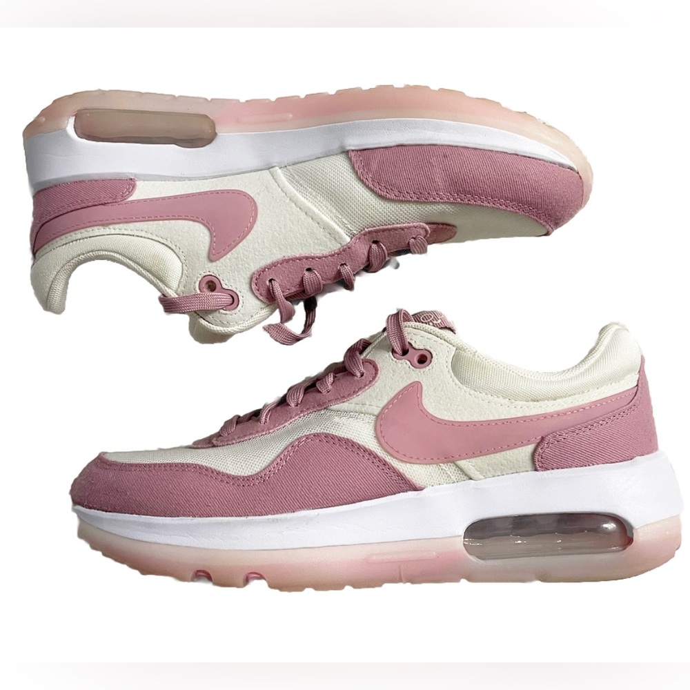 Nike Air Max Motif Sneakers Pink White Size Youth 7 / EU 40 Women’s 8 Athletic